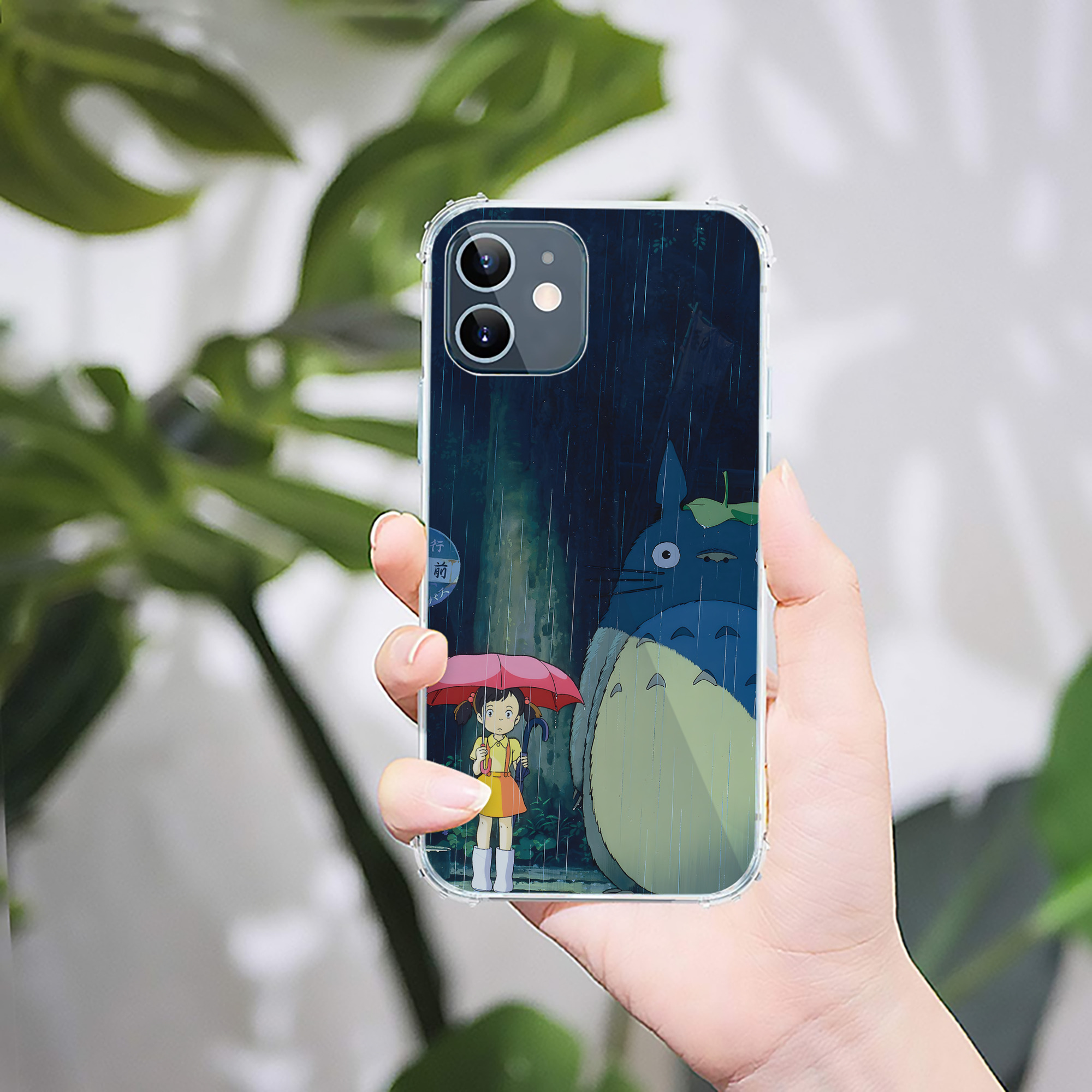 （画像用） となりのトトロ 草壁メイ 草壁サツキ My Neighbor Totoro Satsuki Kusakabe Mei Kusakabe 【iPhone 12シリーズ対応】透明スマホケース（クリアソフトケース）